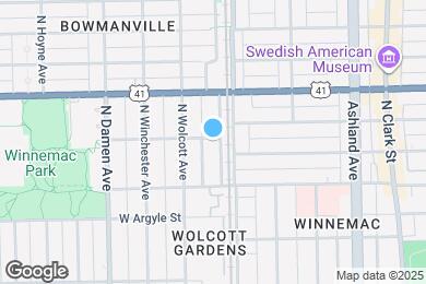 Map image of the property - 1813 W Winona St