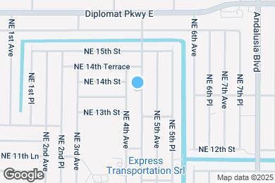 Map image of the property - 1324 NE 4th Pl