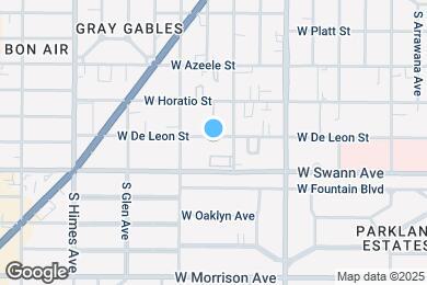 Map image of the property - 3208 W De Leon St