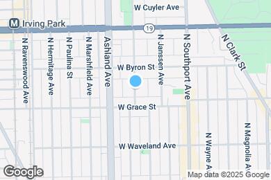 Map image of the property - 3817 N Greenview Ave
