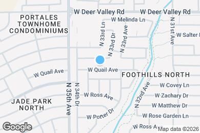 Map image of the property - 3336 W Quail Ave
