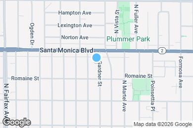 Map image of the property - 1037 N Gardner St