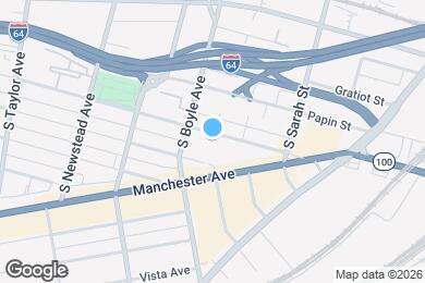 Map image of the property - 4214 Chouteau Ave