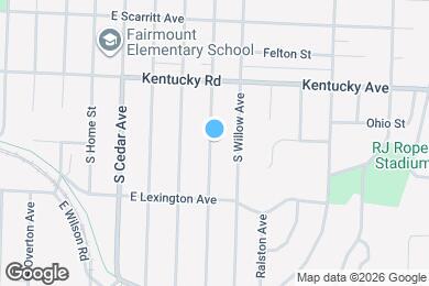 Map image of the property - 203 S Hardy Ave