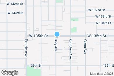 Map image of the property - 13508 Doty Ave