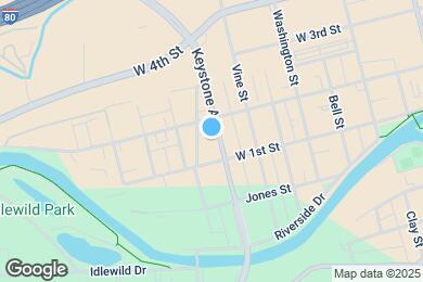 Map image of the property - 127 1/2 Keystone Ave