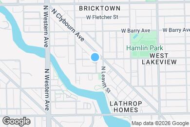 Map image of the property - 2215 W Wellington Ave