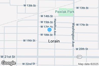 Map image of the property - 1108 W 18th St