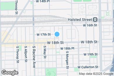 Map image of the property - 1711 S Carpenter St