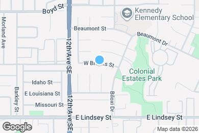 Map image of the property - 1312 E Brooks St