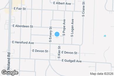 Map image of the property - 613 E Angus St