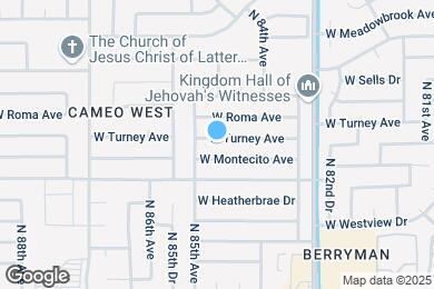 Map image of the property - 8437 W Turney Ave
