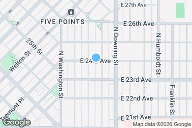 Map image of the property - 920 E 24th Ave