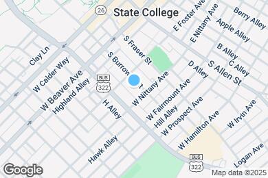 Map image of the property - 322 S Burrowes St