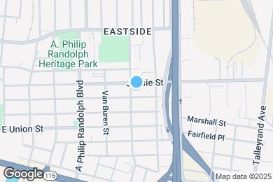 Map image of the property - Oakland Terrace