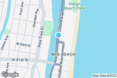 Map image of the property - 4401 Collins Ave