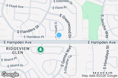 Map image of the property - 19830 E Hamilton Pl