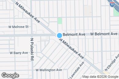 Map image of the property - 3182 N Milwaukee Ave