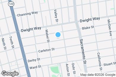 Map image of the property - 1327 Parker St