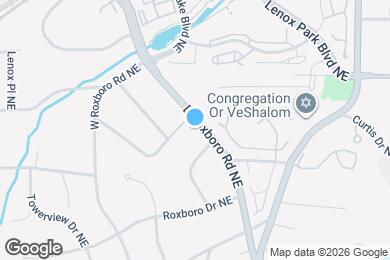 Map image of the property - 2054 E Roxboro Rd NE