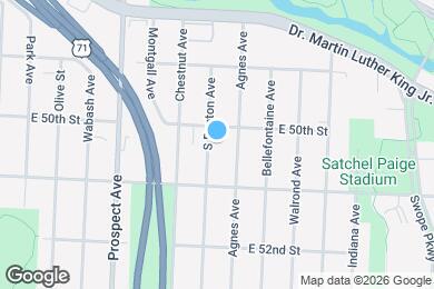 Map image of the property - 5013 S Benton Ave