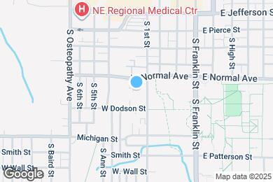 Map image of the property - 709 S Sheridan St