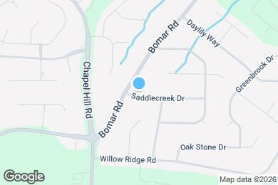 Map image of the property - 3900 Saddlecreek Dr