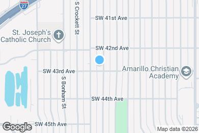 Map image of the property - 4216 S Travis St