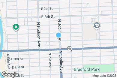 Map image of the property - 1029 E 5th St