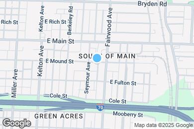 Map image of the property - 1687 E Mound St