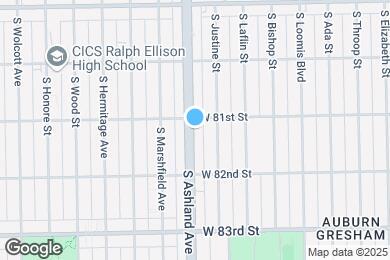 Map image of the property - 8109 S Ashland Ave