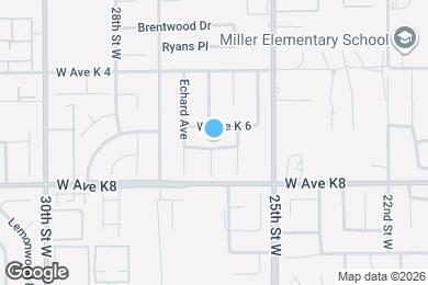 Map image of the property - 2603 W Avenue K7