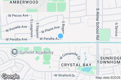 Map image of the property - 1433 W Peralta Ave