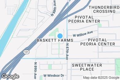 Map image of the property - 8755 W Pershing Ave
