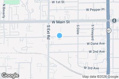 Map image of the property - 719 W 1st Ave