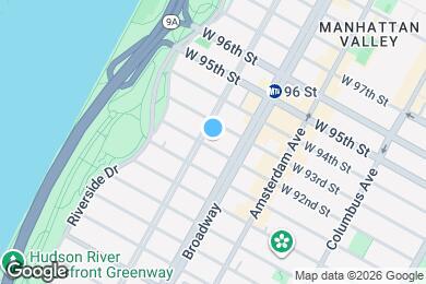 Map image of the property - Large newly renovated 2 bed 2 bath - WEST END AVENUE
