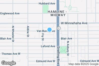 Map image of the property - 1612 Van Buren Ave