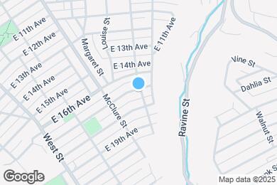 Map image of the property - 620 E 17th Ave