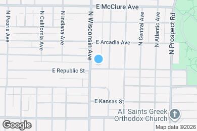 Map image of the property - 807 E Republic St