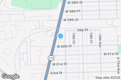 Map image of the property - 7613 W 60th St