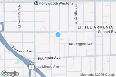 Map image of the property - 1431 N Hobart Blvd