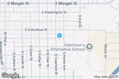 Map image of the property - 1039 E Walnut St