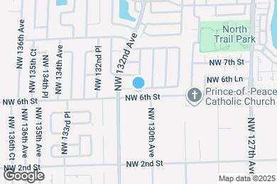 Map image of the property - 13100 NW 6th Terrace