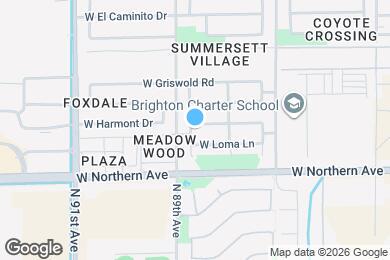 Map image of the property - 8839 W Manzanita Dr