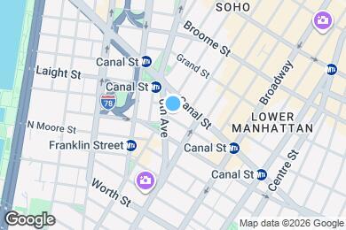 Map image of the property - 5 Lispenard St