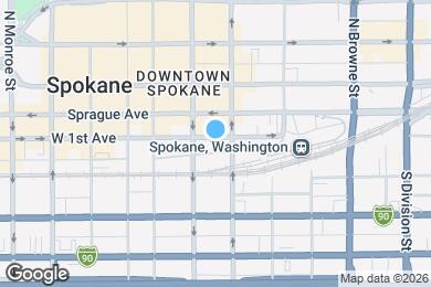 Map image of the property - 401 W 1st Ave