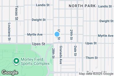 Map image of the property - 3430 Utah Street