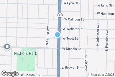 Map image of the property - 1602 W Scott St