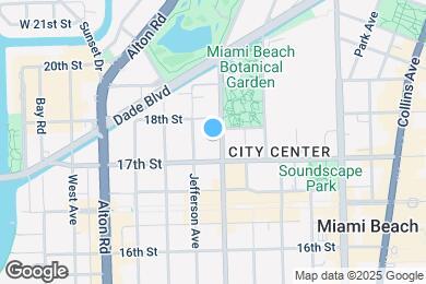 Map image of the property - 1732 Meridian Ave