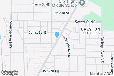 Map image of the property - 1517 Plainfield Ave NE